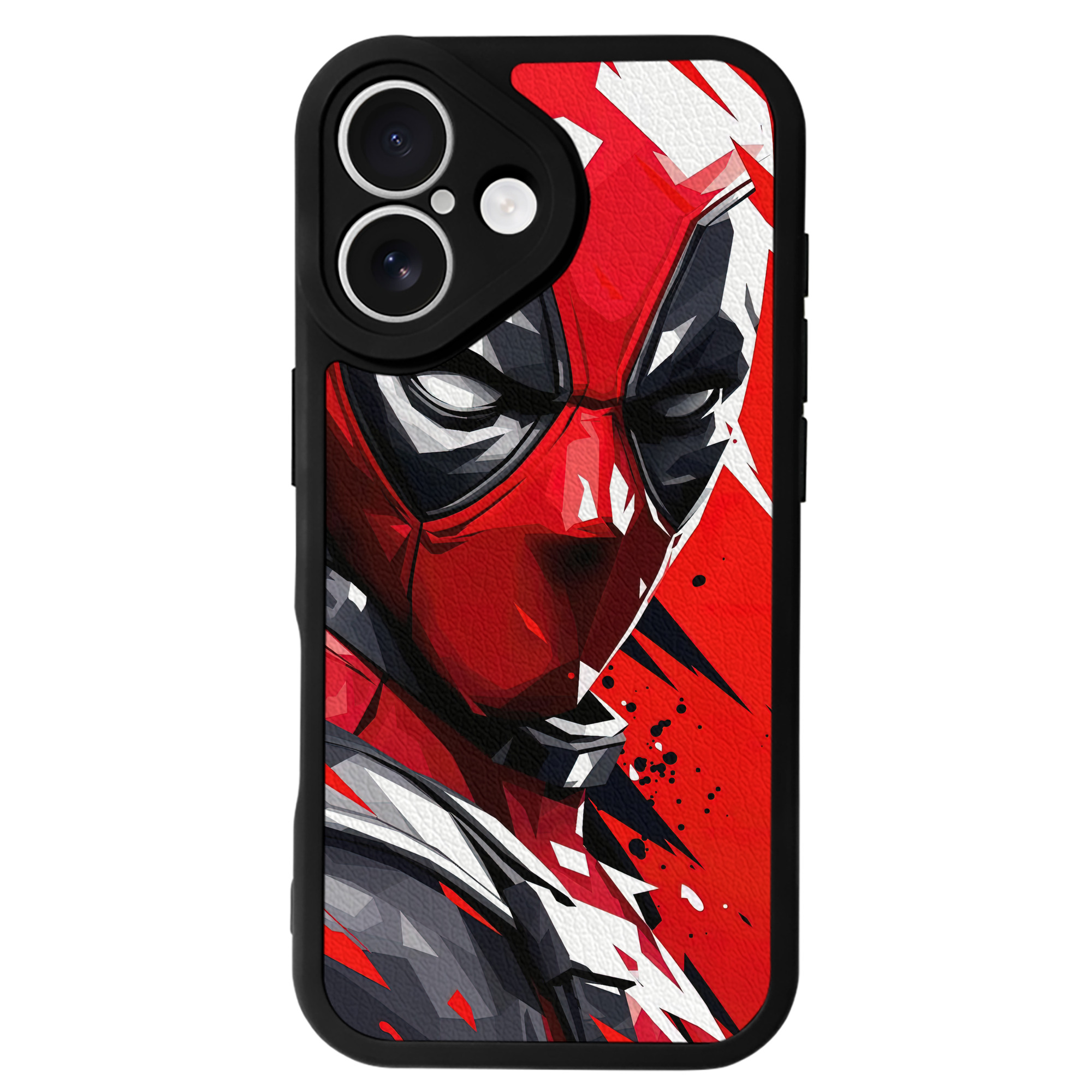 （画像用） Deadpool デッドプール 【iPhone 16シリーズ対応】シリコンスマホケース（レザー調） 材質：シリコン